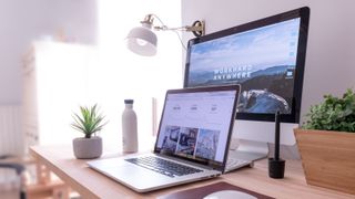 Best web hosting for creatives - websites on two screens