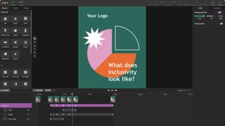 Linearity Move software screenshot saying 'what does inclusivity look like?' next to a pie chart